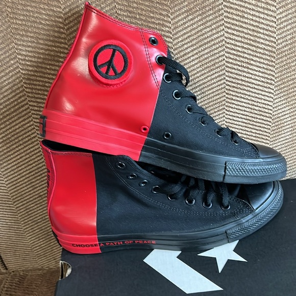 Men’s Converse All Star “ Seek Peace”  HighTop Sneakers…Size 9.5 - Picture 5 of 10